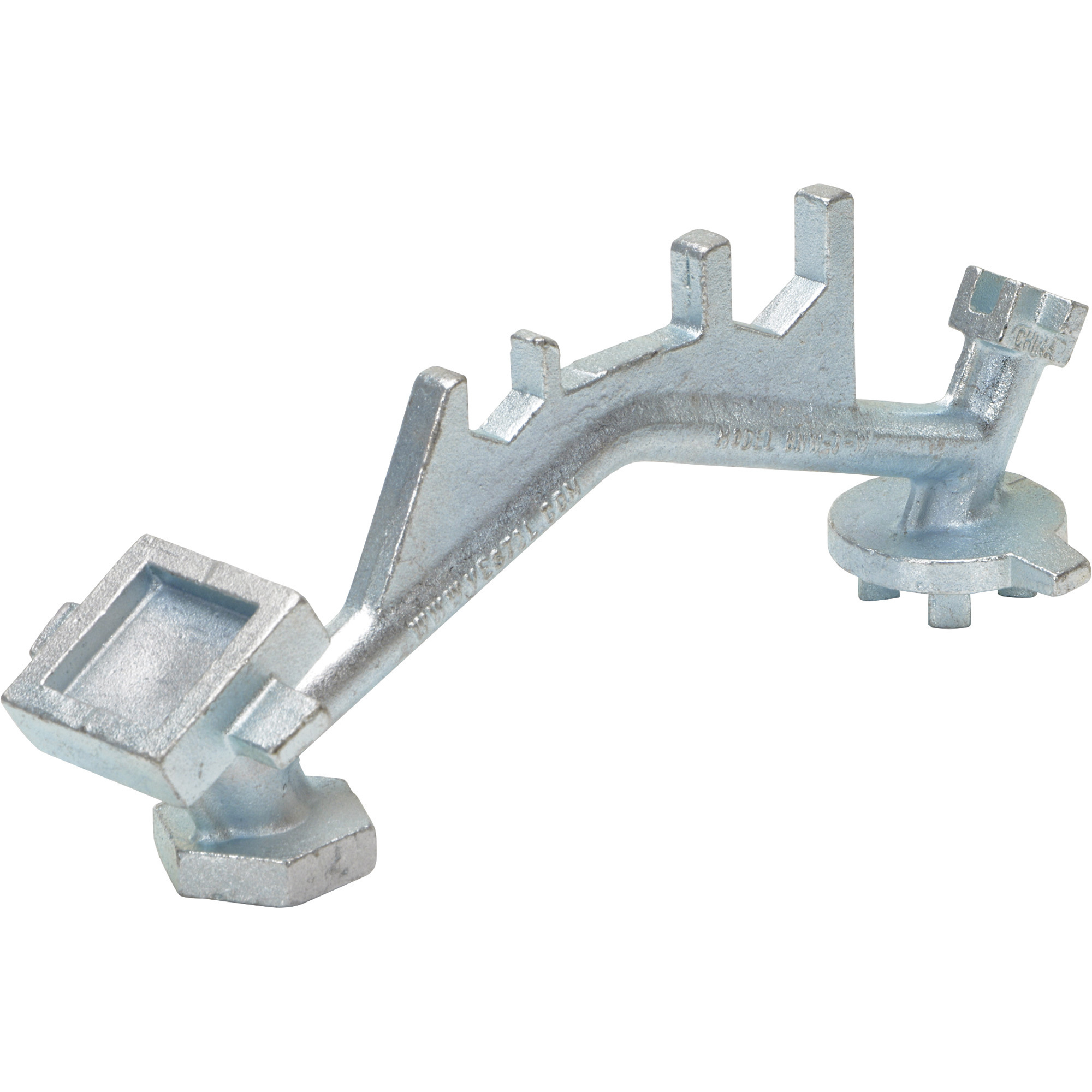 Vestil Drum Bung Nut Wrench - 12in. Length, Zinc Cast Steel, Single Ended, Model# BNW-I-W